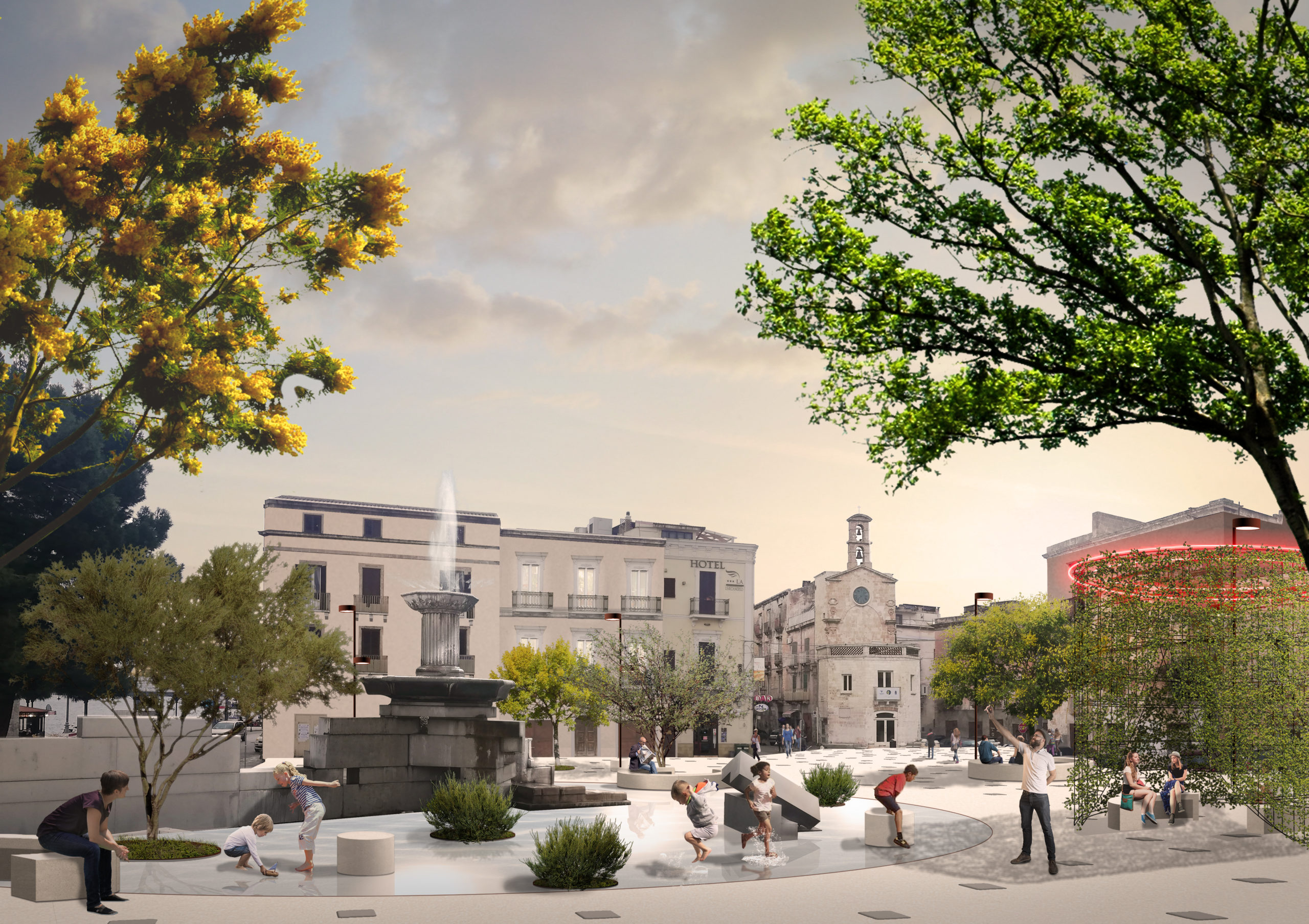 Redevelopment of public space at Piazza Fontana – Taranto, 2019