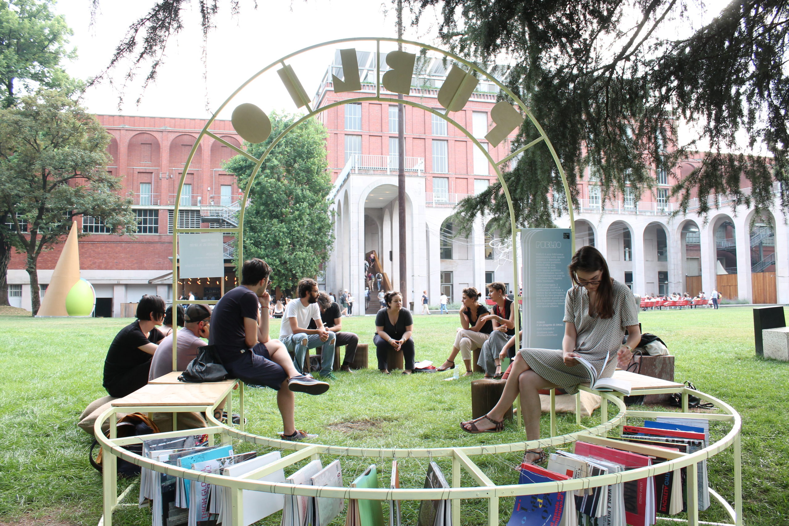 Publio, reading openair installation at Triennale di Milano – 2017