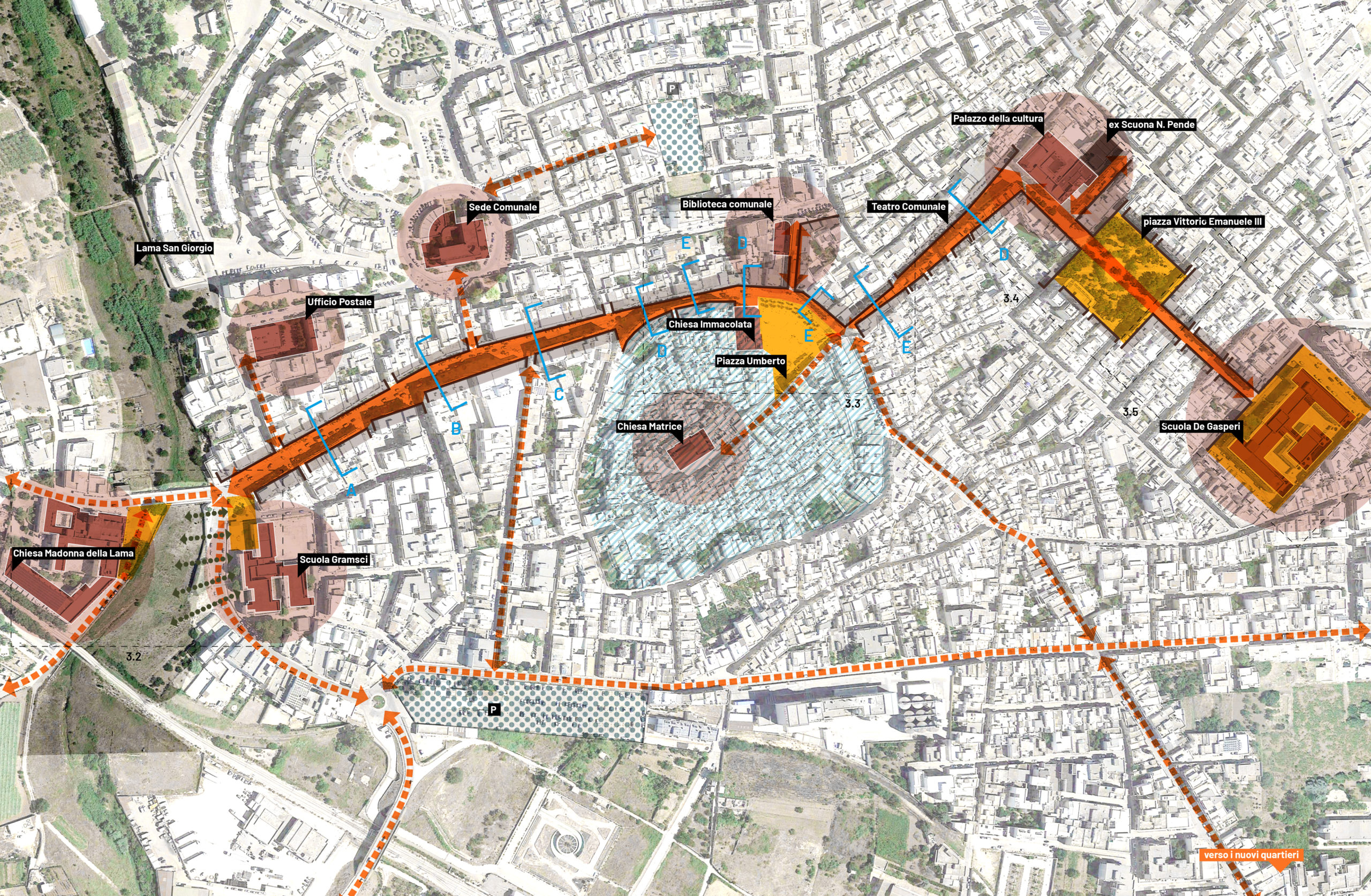 Masterplan for public spaces regeneration – Noicattaro (BA), ongoing
